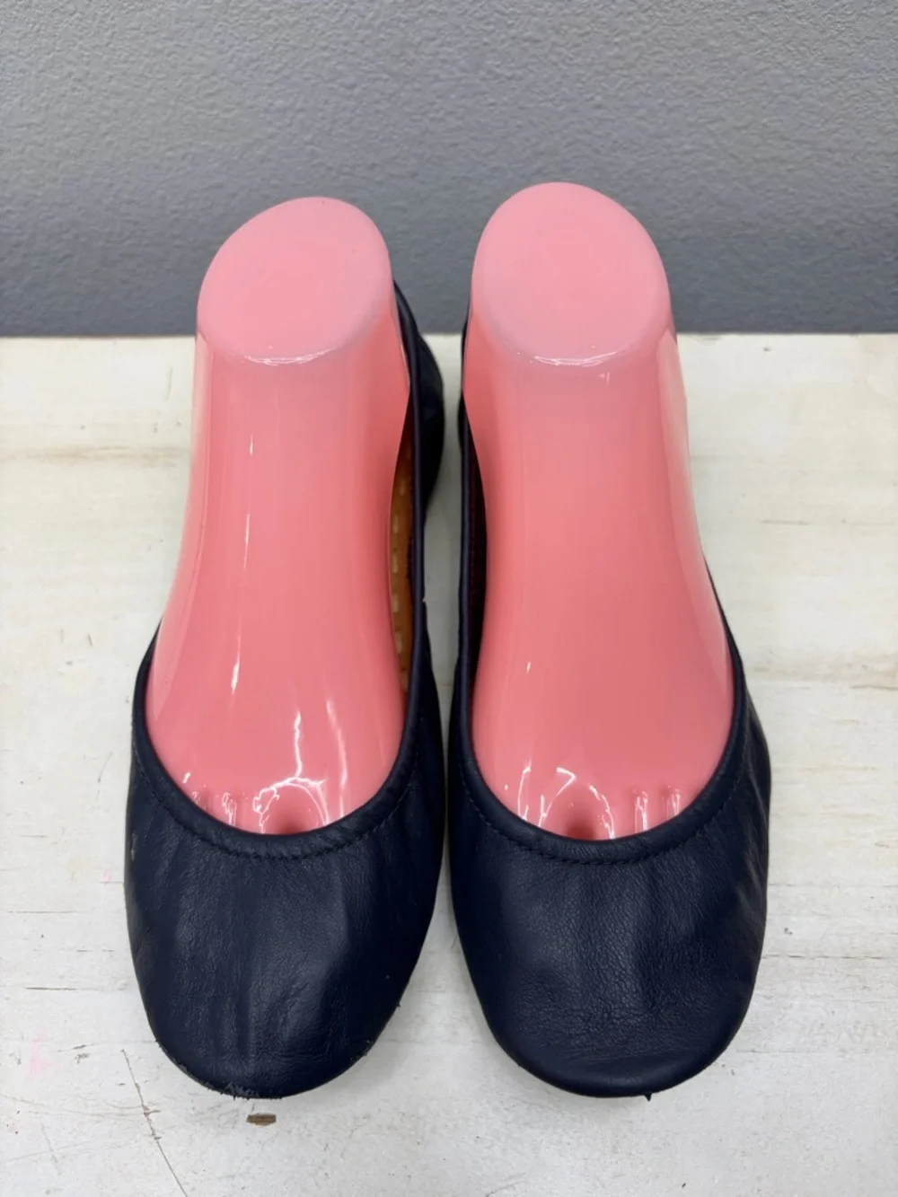 Tieks Navy Blue Leather Ballet Flats Size 8
